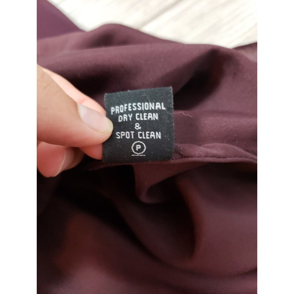 J Kara Full Length Formal Dress Purple Beaded Short Sleeve Size 6 EUC - Picture 6 of 7